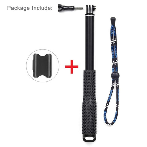 SOONSUN 37'' For GoPro Extendable Handheld POV Pole Telescopic Tripod Monopod + Wifi Remote Holder Clip for Go Pro Hero 6 5 4 3+ - techtoyzone