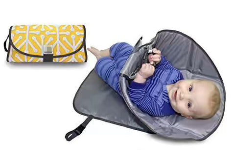 [ Clean Hands Changing Pad. 3 in 1 Diaper Clutch Changing Station and Diaper-Time Playmat With Redirection Barrier ] Camera bag - techtoyzone