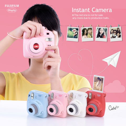 Fujifilm Instax Mini 9 Instant Camera Film Photo Camera Pop-up Len Auto Metering Mini Camera+50 Sheets Fujifilm Instax Mini Film - techtoyzone