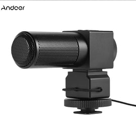 Photography Interview On-camera Microphone Recording Mic for Nikon Canon Sony DSLR Camera DV Camcorder Microphone Mic - techtoyzone