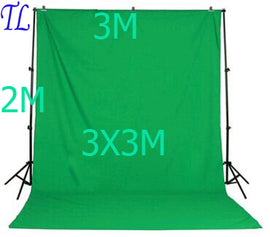 Ship from Russian photo studio accessories Support 3X3M cotton Background Green white color muslin 2x3m backdrop stand - techtoyzone