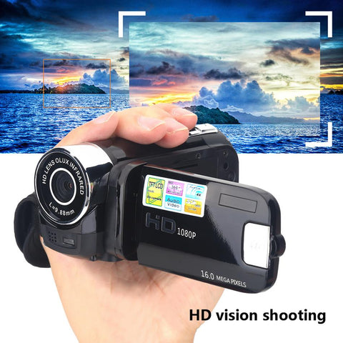 Full HD 1080P Camera 270 Degree 16X Zoom High Definition COMS Sensor 2.7'' Digital Video Camcorder DV Camera TFT LCD Screen - techtoyzone