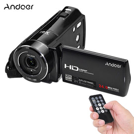 Andoer HDV-V7 Full HD 1080P Digital Video Camera Camcorder Max. 24 Mega Pixels 16x with 3.0" Rotatable LCD Screen Face Detection - techtoyzone