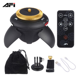 AFI MRP01 Mini Electric Panorama Head 360 Rotation Time Lapse Tripod Head for GoPro Action Camera for Selfie Stick Smartphones - techtoyzone