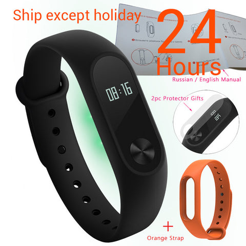 Sale Original Xiaomi Mi Band 2 Smart Wristband Fitness Bracelet MiBand 2 Xiaomi Band 2 Screen Touchpad Heart Rate Time Smartband - techtoyzone