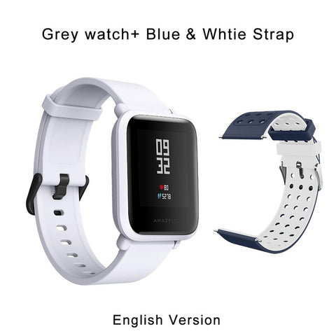 English Version Huami Amazfit Bip Smart Watch GPS Gloness Smartwatch Smart-watch Watchs 45 Days Standby for Xiaomi Phone MI5 IOS - techtoyzone